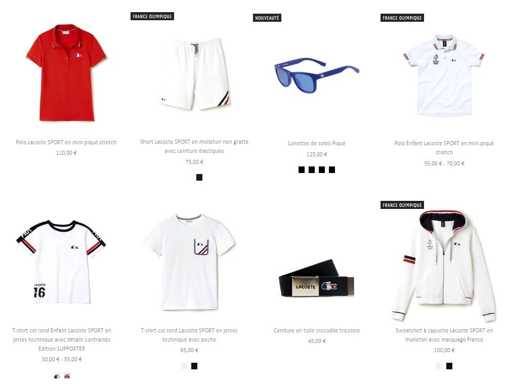 lacoste tenue jo rio 2016