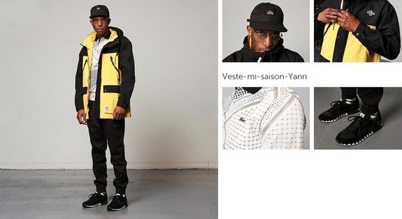 look mec black veste jaune streetwear