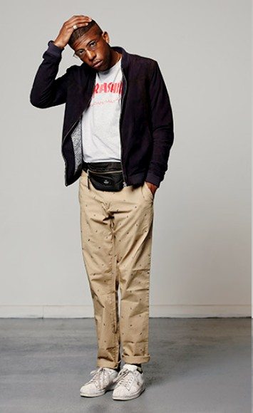 look streetwear homme black