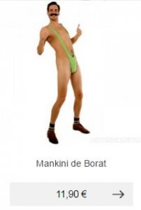 mankini borat string homme idee cadeau