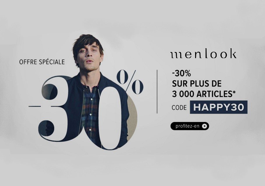 Code Promo Menlook : -30% de remise !