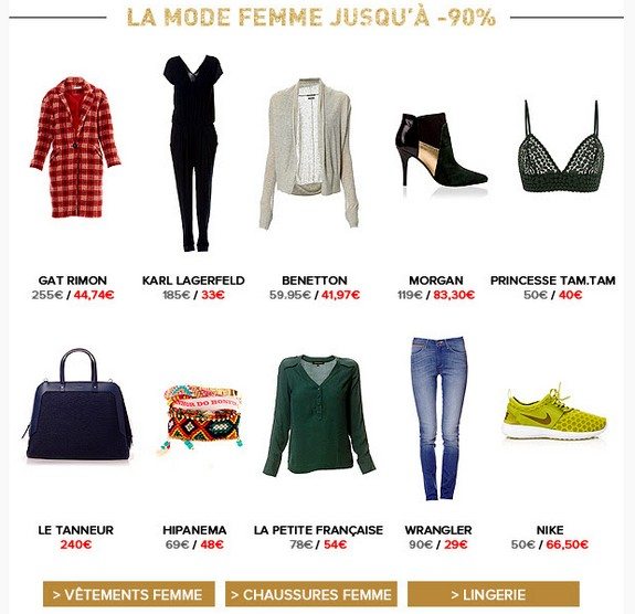 mode femme pas chere brandalley