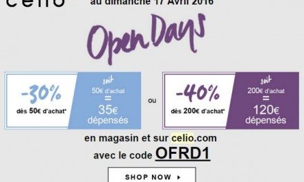 C’est parti pour les Open Days Celio !