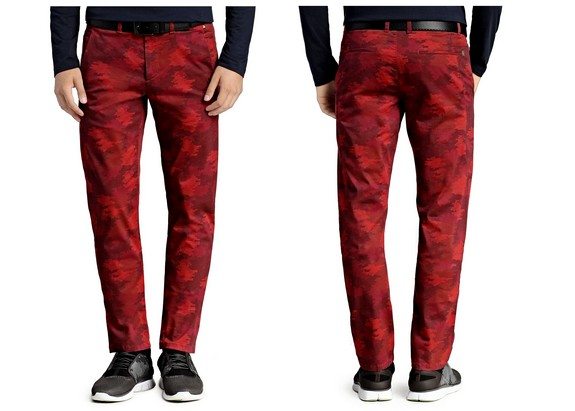 pantalon rouge camouflage boss green