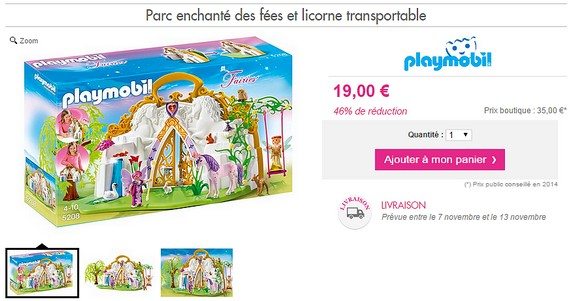 playmobil filles parc enchante des fees et licorne