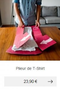 plieur de tshirt idee cadeau homme pratique