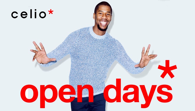 C’est Parti pour les Open Days chez Celio !!