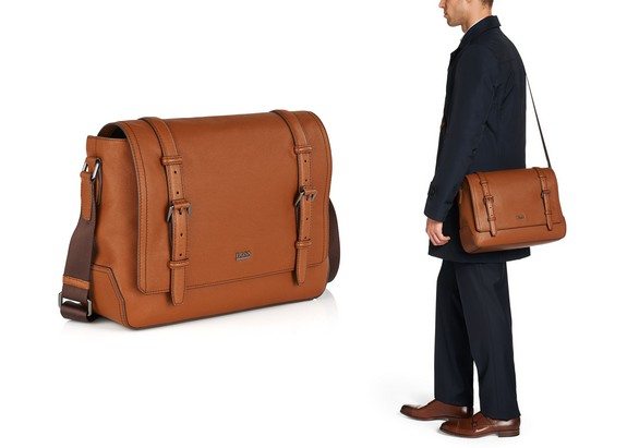 sac en bandouliere en cuir hugo boss