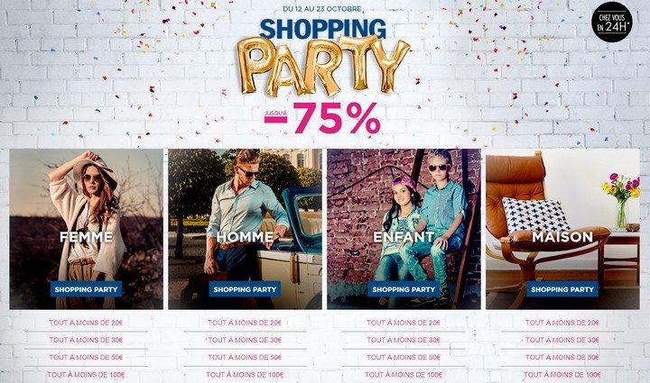 C’est la Shopping Party chez BrandAlley !