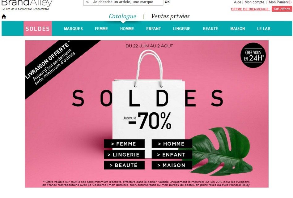 Soldes BrandAlley Été 2016 !!