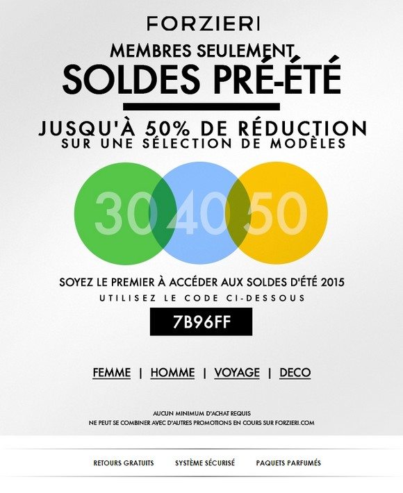 Soldes Pré-été 2015 Forzieri