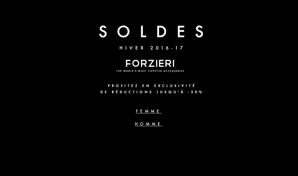 Soldes Forzieri Hiver 2016 / 2017 : C’est Parti !!