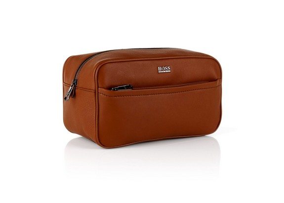 trousse de toilette hugo boss en cuir monte