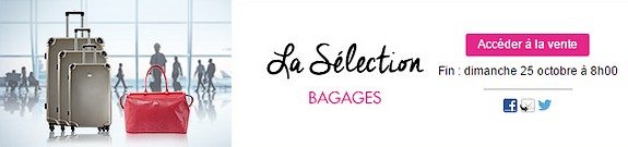 vente privee bagages valises sacs de voyage