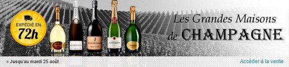 vente privee bouteilles de champagne