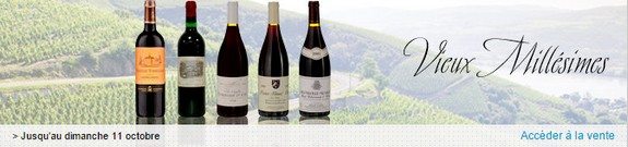 vente privee bouteilles de vin vieux millesimes