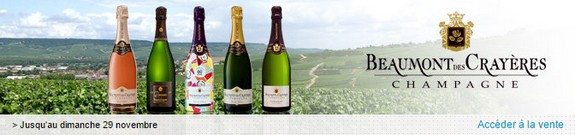 vente privee champagne beaumont des crayeres