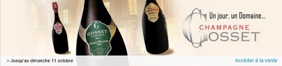 vente privee champagne gosset