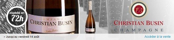 vente privee champagnes christian busin