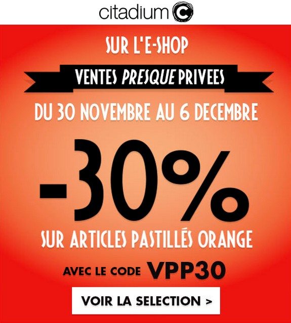 Les Ventes Privées Citadium !