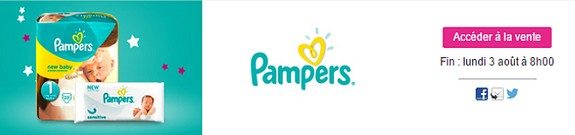 vente privee couches pampers