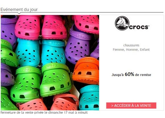 Vente Privée Crocs