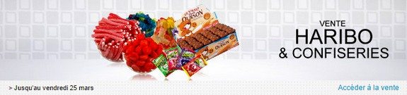 vente privee de bonbons haribo et confiseries