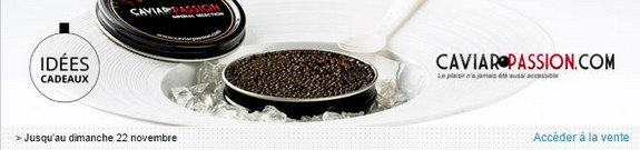 vente privee de caviar