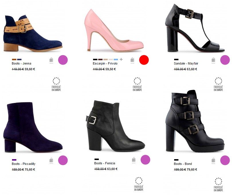 vente privee de chaussures femme minelli