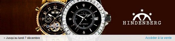 vente privee de montres hindenberg