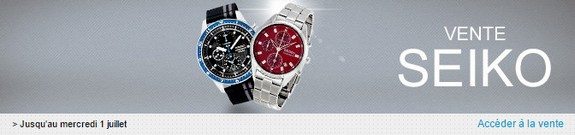 vente privee de montres seiko