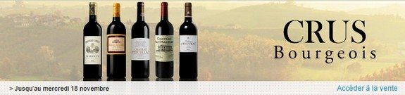 vente privee de vins crus bourgeois