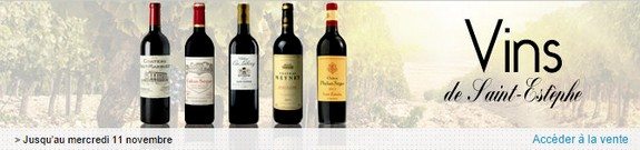 vente privee de vins de saint estephe