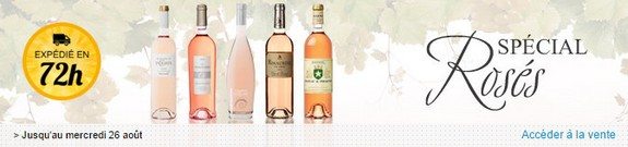 vente privee de vins roses