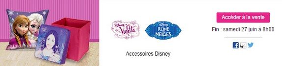 vente privee disney violetta reine des neiges