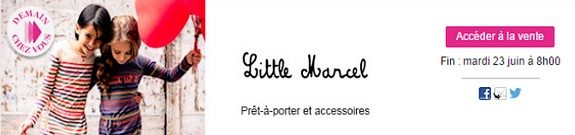 vente privee enfant little marcel