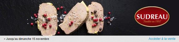 vente privee foie gras sudreau