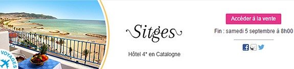 vente privee hotel espagne sitges