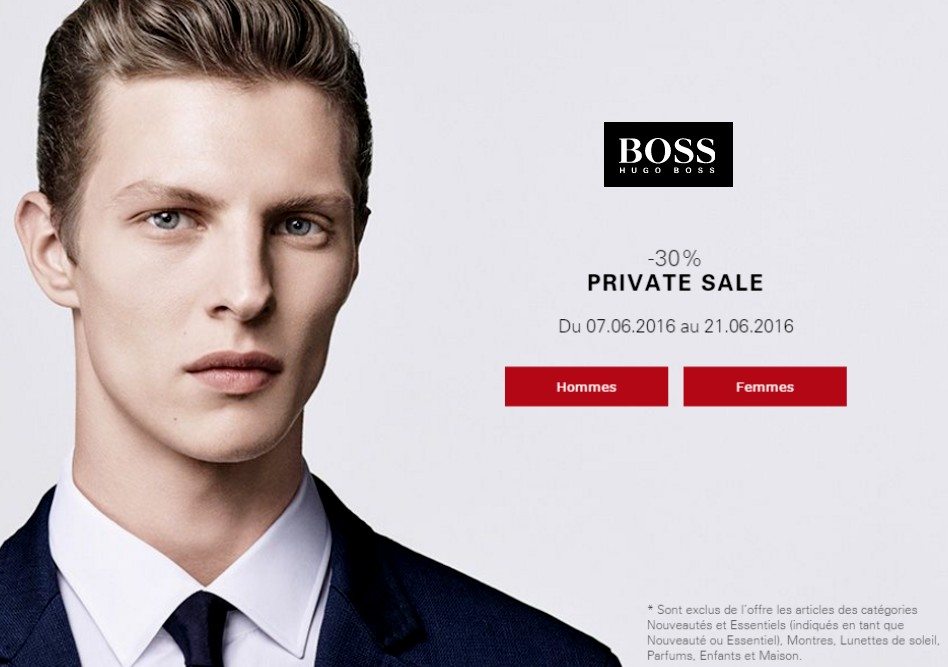 vente privee hugo boss