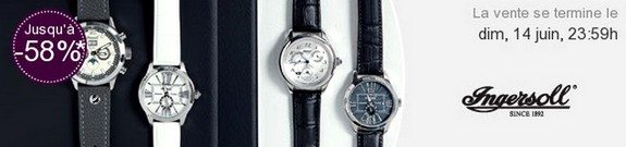 vente privee ingersoll montres