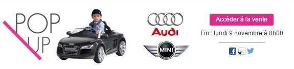 vente privee jeux jouets enfant voiture moto audi mini