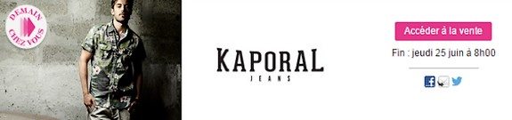 vente privee kaporal jeans