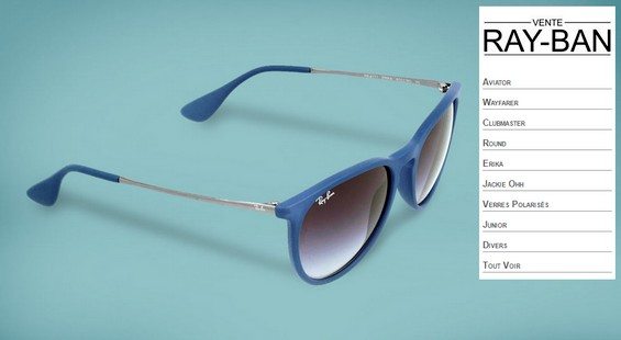 vente privee lunettes rayban chez bazarchic