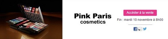 vente privee maquillage pink paris cosmetics