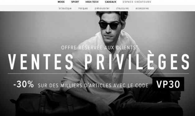 Menlook est en Vente Privée !