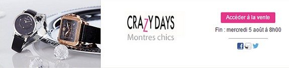 vente privee montres chics