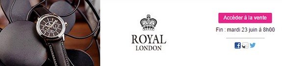 vente privee montres royal london