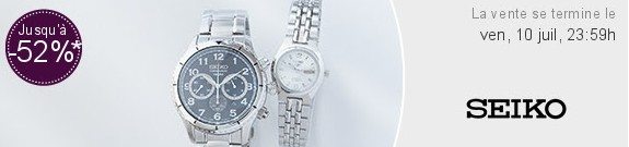 vente privee montres seiko homme femme