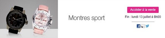 vente privee montres sport