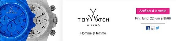 vente privee montres toywatch